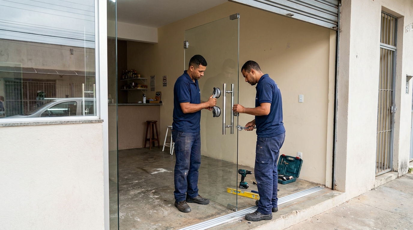 Portas em Vidro em Maringá‑PR